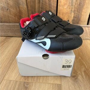 Peloton Black and Red Cycling Shoes